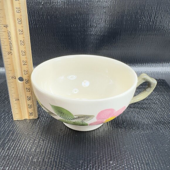 Franciscan Dessert Rose Earthenware Pottery Teacup And Saucer Set New S Stickers - Picture 4 of 14